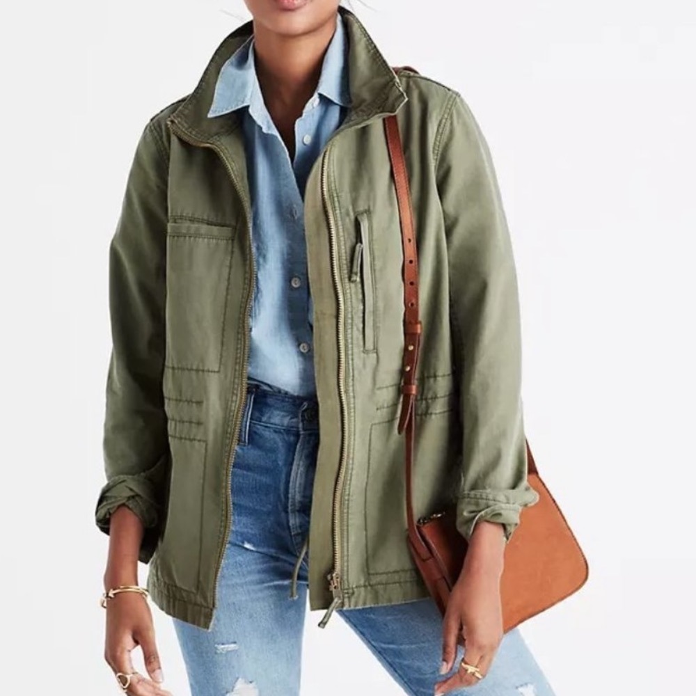Madewell Olive Utility Jacket
